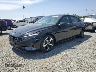 2023 Hyundai Elantra Limited z VIN KMHLP4AG2PU462165, wystawiony jako Copart lot #58759525 z przebiegiem 13 619 mil mil oraz Szkoda całkowita • Salvage title. Historia ofert i sprzedaży dostępna na DreamBid. Obrazek 1.