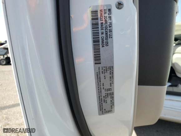 2021 Chrysler Voyager LXI with VIN 2C4RC1DGXMR551253, listed as a Copart auction lot 76611384 with 75,735 mi miles and Salvage Title. Bid and sale history available at carsss.com. Image 13.