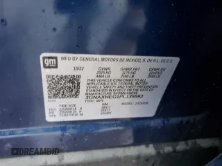 2023 Chevrolet Equinox LS z VIN 3GNAXHEG1PL135593, wystawiony jako Copart lot #45007665 z przebiegiem 44 020 mil mil oraz Szkoda całkowita • Salvage title. Historia ofert i sprzedaży dostępna na DreamBid. Obrazek 16.