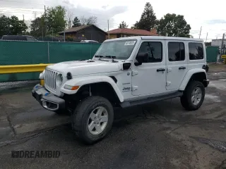 2023 Jeep Wrangler Sahara z VIN 1C4JJXP60PW516502, wystawiony jako Copart lot #60748925 z przebiegiem 37 156 mil mil oraz Szkoda całkowita • Salvage title. Historia ofert i sprzedaży dostępna na DreamBid. Obrazek 1.