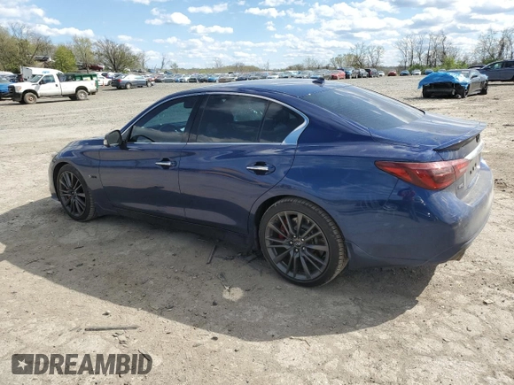 2019 Infiniti Q50 Red Sport 400 с VIN JN1FV7AR8KM800352, выставлен на аукционе Copart как лот 53379175 с пробегом 126 994 миль миль и Списание • Salvage title. История ставок и продаж доступна на DreamBid. Изображение 2.