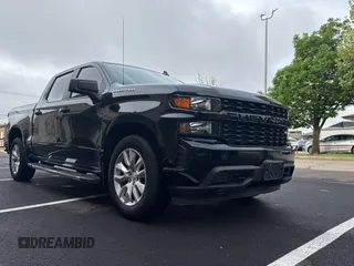 2021 Chevrolet Silverado 1500 Custom with VIN 1GCPWBEK2MZ192560, listed as a Copart auction lot 54977825 with 110,424 mi miles and Clean Title. Bid and sale history available at DreamBid. Image 1.