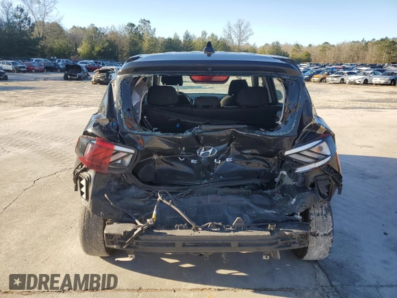 2021 Hyundai Venue SE with VIN KMHRB8A39MU065917, listed as a Copart auction lot 46196925 with 80,212 mi miles and Salvage Title. Bid and sale history available at DreamBid. Image 6.