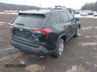 2019 Toyota RAV4 LE with VIN JTMF1RFV7KJ005465, listed as a IAAI auction lot 41559270 with 111,918 mi miles. Bid and sale history available at carsss.com. Image 4.