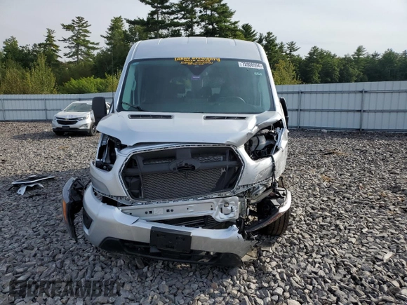 2024 Ford Transit Passenger XL with VIN 1FBAX2CGXRKA76402, listed as a Copart auction lot 72008594 with 4,063 mi miles and Salvage Title. Bid and sale history available at DreamBid. Image 5.