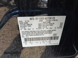 2024 Ford Maverick XLT z VIN 3FTTW8H39RRA36372, wystawiony jako IAAI lot #42008974 z przebiegiem 13 293 mil mil oraz . Historia ofert i sprzedaży dostępna na DreamBid. Obrazek 9.