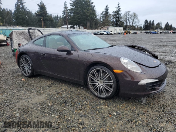 2015 Porsche 911 Carrera with VIN WP0AA2A93FS106725, listed as a Copart auction lot 45405395 with 46,396 mi miles and Salvage Title. Bid and sale history available at carsss.com. Image 4.