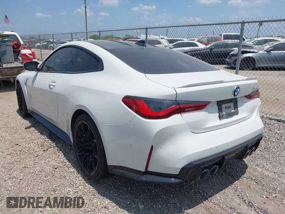 2021 BMW M4 with VIN WBS53AZ02MCH23791, listed as a IAAI auction lot 42318737 with 18,632 mi miles and . Bid and sale history available at DreamBid. Image 3.