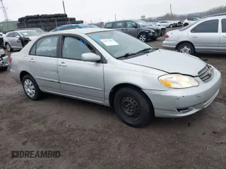 2003 Toyota Corolla CE with VIN 2T1BR38E43C161235, listed as a IAAI auction lot 41471640 with 190,764 mi miles and . Bid and sale history available at DreamBid. Image 1.
