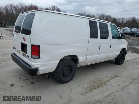 2000 Ford Econoline Cargo with VIN 1FTRE1422YHB49985, listed as a Copart auction lot 52308475 with 78,093 mi miles and Salvage Title. Bid and sale history available at carsss.com. Image 3.
