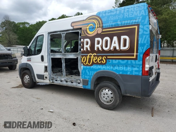 2017 Ram ProMaster Cargo with VIN 3C6TRVCG4HE548313, listed as a Copart auction lot 49919845 with 165,160 mi miles and Salvage Title. Bid and sale history available at DreamBid. Image 2.