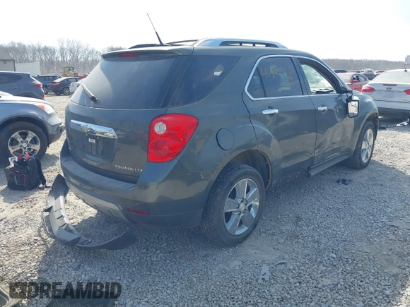 2012 Chevrolet Equinox LTZ with VIN 2GNFLGEK8C6294948, listed as a IAAI auction lot 41807161 with 165,092 mi miles. Bid and sale history available at carsss.com. Image 4.