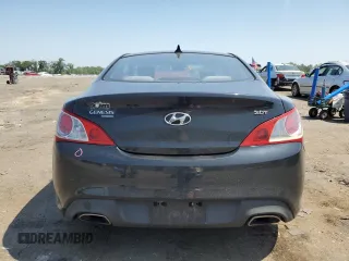 2010 Hyundai Genesis Coupe with VIN KMHHT6KD7AU015209, listed as a Copart auction lot 61807445 with 96,308 mi miles and Salvage title. Bid and sale history available at DreamBid. Image 6.