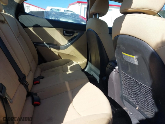 2012 Hyundai Elantra GLS with VIN KMHDH4AE8CU417385, listed as a IAAI auction lot 41866598 with 131,355 mi miles. Bid and sale history available at carsss.com. Image 8.