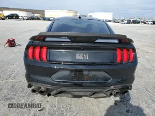 2021 Ford Mustang Mach 1 with VIN 1FA6P8R04M5552462, listed as a Copart auction lot 50628385 with 19,556 mi miles and Salvage Title. Bid and sale history available at carsss.com. Image 6.