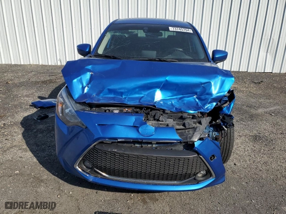 2019 Toyota Yaris Sedan L with VIN 3MYDLBYV7KY527905, listed as a Copart auction lot 73745764 with 47,108 mi miles and Salvage Title. Bid and sale history available at carsss.com. Image 5.