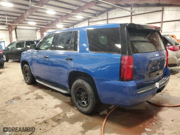 2018 Chevrolet Tahoe Commercial with VIN 1GNSKDEC3JR317191, listed as a Copart auction lot 44179195 with 123,380 mi miles and Clean Title. Bid and sale history available at carsss.com. Image 2.