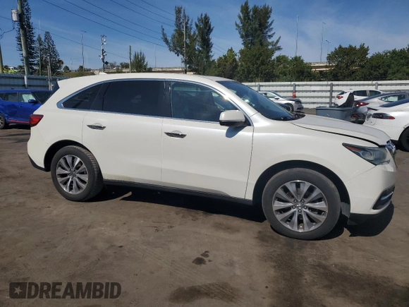 2015 Acura MDX Technology with VIN 5FRYD3H41FB004096, listed as a Copart auction lot 42956645 with 149,115 mi miles and Salvage Title. Bid and sale history available at DreamBid. Image 4.