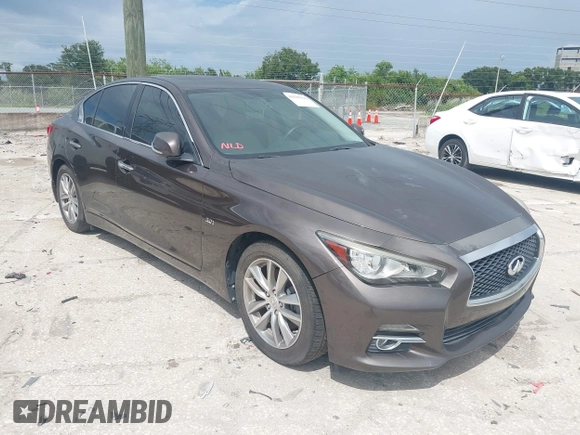 2017 Infiniti Q50 Premium with VIN JN1EV7AP6HM742504, listed as a IAAI auction lot 42625916 with 56,913 mi miles and . Bid and sale history available at DreamBid. Image 1.