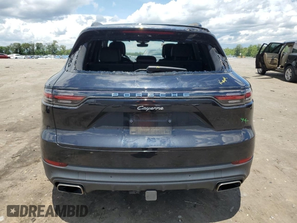 2020 Porsche Cayenne with VIN WP1AA2AY9LDA00494, listed as a Copart auction lot 61024435 with 58,846 mi miles and Salvage title. Bid and sale history available at DreamBid. Image 6.