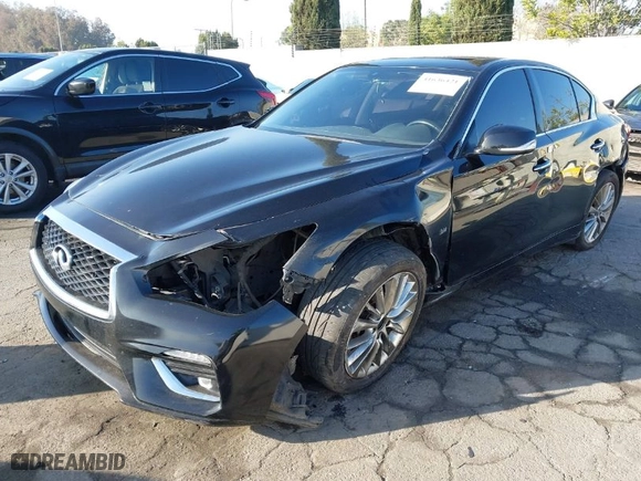 2020 Infiniti Q50 EDITION 30 with VIN JN1EV7AP7LM202166, listed as a IAAI auction lot 41636421 with 72,759 mi miles. Bid and sale history available at carsss.com. Image 2.