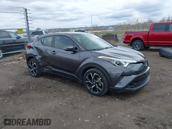 2019 Toyota C-HR XLE with VIN JTNKHMBX6K1055144, listed as a IAAI auction lot 41937836 with 8,299 mi miles. Bid and sale history available at carsss.com. Image 1.