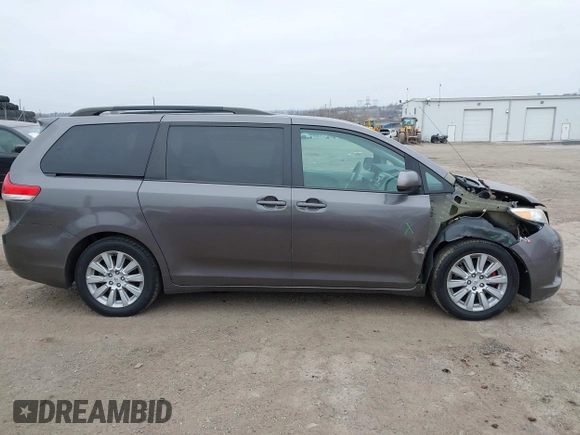 2012 Toyota Sienna LE with VIN 5TDJK3DCXCS047056, listed as a IAAI auction lot 41780756 with 179,624 mi miles. Bid and sale history available at carsss.com. Image 14.