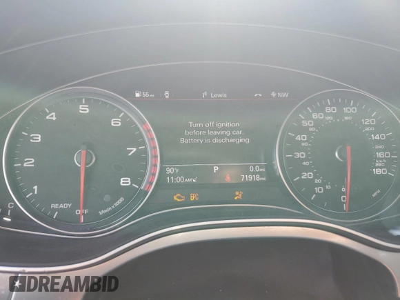 2016 Audi A7 3.0 Premium Plus with VIN WAUWGAFC8GN155628, listed as a Copart auction lot 61131443 with 71,918 mi miles. Bid and sale history available at carsss.com. Image 9.
