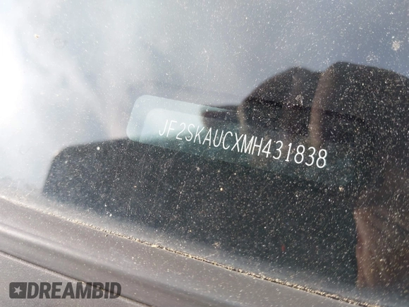 2021 Subaru Forester Limited with VIN JF2SKAUCXMH431838, listed as a IAAI auction lot 42312315 with Not provided miles and . Bid and sale history available at DreamBid. Image 9.