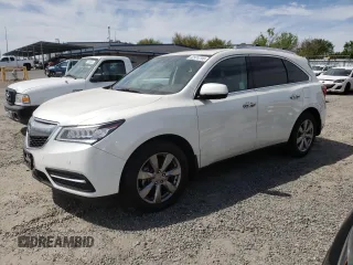 2016 Acura MDX w/Advance with VIN 5FRYD4H91GB029793, listed as a Copart auction lot 52974795 with 75,543 mi miles and Salvage Title. Bid and sale history available at carsss.com. Image 1.