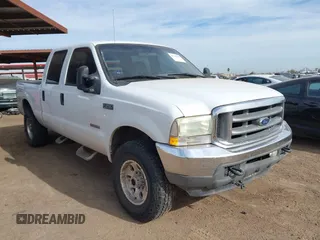 2004 Ford Super Duty F-250 XL with VIN 1FTNW21P54EC54548, listed as a IAAI auction lot 41722979 with 214,043 mi miles. Bid and sale history available at carsss.com. Image 1.