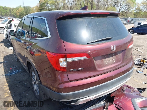 2021 Honda Pilot EX-L with VIN 5FNYF5H56MB012112, listed as a IAAI auction lot 41934360 with 46,820 mi miles. Bid and sale history available at carsss.com. Image 3.