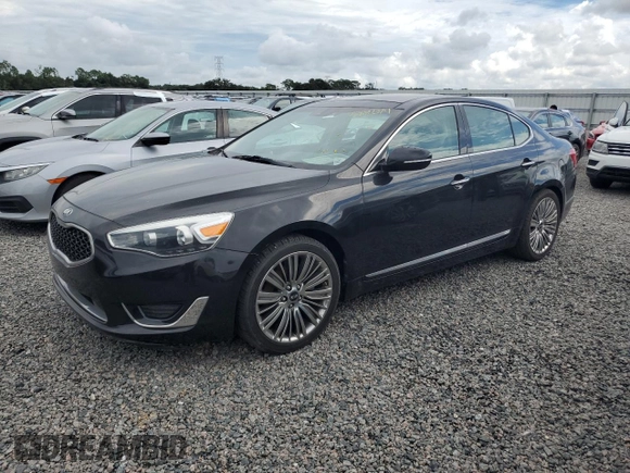 2014 Kia Cadenza Limited with VIN KNALN4D74E5141092, listed as a Copart auction lot 73881314 with 0 mi miles and Salvage Title. Bid and sale history available at carsss.com. Image 1.