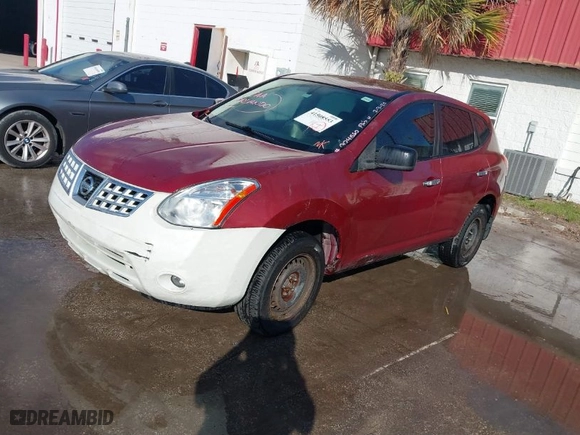 2010 Nissan Rogue S with VIN JN8AS5MT5AW004550, listed as a IAAI auction lot 41508553 with 231869 miles. Bid and sale history available at carsss.com. Image 2.