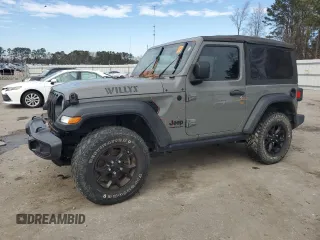 2021 Jeep Wrangler Sport with VIN 1C4GJXAN4MW663492, listed as a Copart auction lot 88965225 with 54,931 mi miles and Salvage title. Bid and sale history available at DreamBid. Image 1.