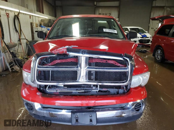 2005 Dodge 1500 SLT with VIN 1D7HA16N95J647934, listed as a Copart auction lot 51155205 with 106,506 mi miles and Salvage Title. Bid and sale history available at carsss.com. Image 5.