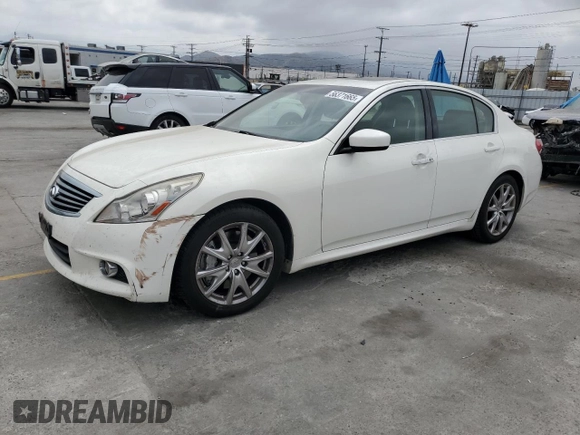 2013 Infiniti G37 Journey with VIN JN1CV6AP2DM717076, listed as a Copart auction lot 56371665 with 96,045 mi miles and Salvage title. Bid and sale history available at DreamBid. Image 1.