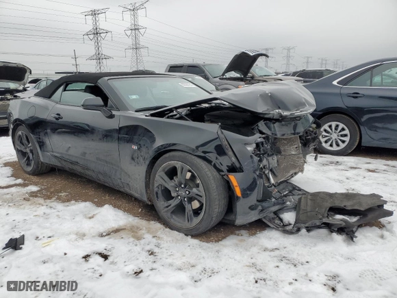2023 Chevrolet Camaro 2LT with VIN 1G1FD3DS5P0103350, listed as a Copart auction lot 83528784 with 0 mi miles and Salvage Title. Bid and sale history available at carsss.com. Image 4.