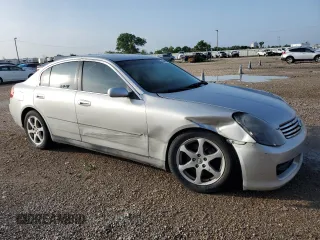 2003 Infiniti G35 w/Leather z VIN JNKCV51EX3M323196, wystawiony jako Copart lot #55445135 z przebiegiem 268 666 mil mil oraz Szkoda całkowita • Salvage title. Historia ofert i sprzedaży dostępna na DreamBid. Obrazek 4.