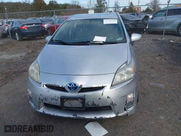 2011 Toyota Prius I with VIN JTDKN3DU8B5339040, listed as a IAAI auction lot 41729244 with 213,628 mi miles. Bid and sale history available at carsss.com. Image 12.