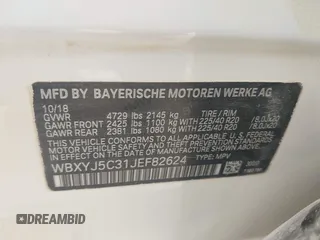 2018 BMW X2 xDrive28i z VIN WBXYJ5C31JEF82624, wystawiony jako IAAI lot #42066439 z przebiegiem 79 454 mil mil oraz . Historia ofert i sprzedaży dostępna na DreamBid. Obrazek 9.