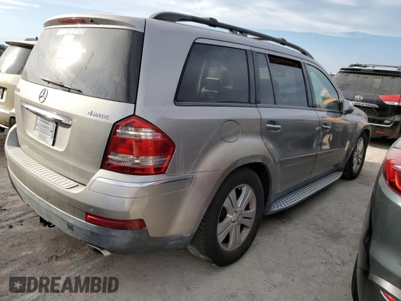 2009 Mercedes-Benz GL-Class 4.6L with VIN 4JGBF71E19A443397, listed as a Copart auction lot 76158094 with 0 mi miles and Salvage Title. Bid and sale history available at carsss.com. Image 3.