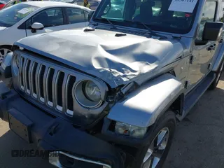 2020 Jeep Wrangler Unlimited Sahara with VIN 1C4HJXENXLW230207, listed as a IAAI auction lot 41507141 with 1 mi miles. Bid and sale history available at carsss.com. Image 6.