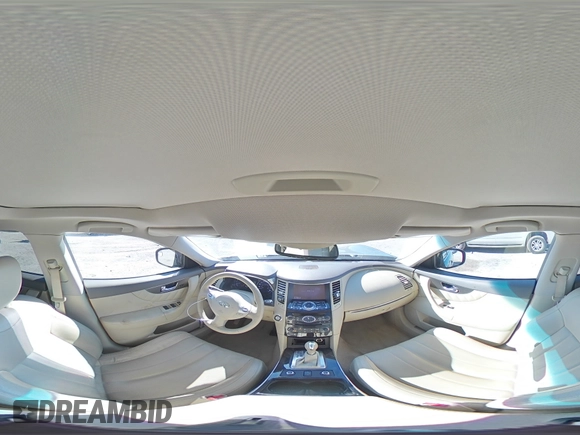 2015 Infiniti QX70 with VIN JN8CS1MU8FM380334, listed as a Copart auction lot 42929405 with 92,090 mi miles and Salvage title. Bid and sale history available at DreamBid. Image 13.