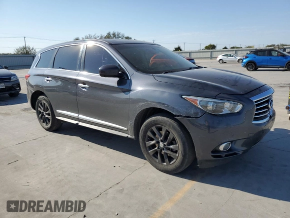 2013 Infiniti JX35 with VIN 5N1AL0MN8DC317994, listed as a Copart auction lot 76059494 with 164,953 mi miles and Clean Title. Bid and sale history available at carsss.com. Image 4.