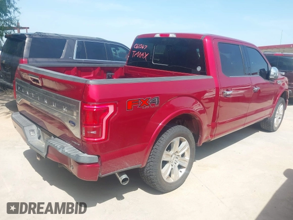 2015 Ford F-150 XLT z VIN 1FTEW1EFXFFC61567, wystawiony jako IAAI lot #42774459 z przebiegiem 154 533 mil mil oraz . Historia ofert i sprzedaży dostępna na DreamBid. Obrazek 4.