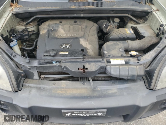 2007 Hyundai Tucson SE with VIN KM8JN72D87U667654, listed as a Copart auction lot 56014265 with 287,695 mi miles and Clean Title. Bid and sale history available at DreamBid. Image 12.