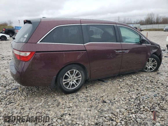 2012 Honda Odyssey EX-L with VIN 5FNRL5H61CB019702, listed as a Copart auction lot 51535585 with 185,737 mi miles and Clean Title. Bid and sale history available at DreamBid. Image 3.