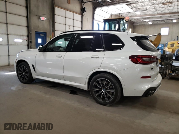 2020 BMW X5 M50i with VIN 5UXJU4C00L9C27198, listed as a Copart auction lot 76705264 with 0 mi miles and Salvage Title. Bid and sale history available at carsss.com. Image 2.