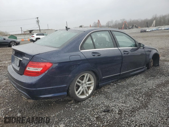 2013 Mercedes-Benz C-Class C 300 Sport with VIN WDDGF8AB0DR245299, listed as a Copart auction lot 51048185 with 196,687 mi miles and Salvage Title. Bid and sale history available at carsss.com. Image 3.